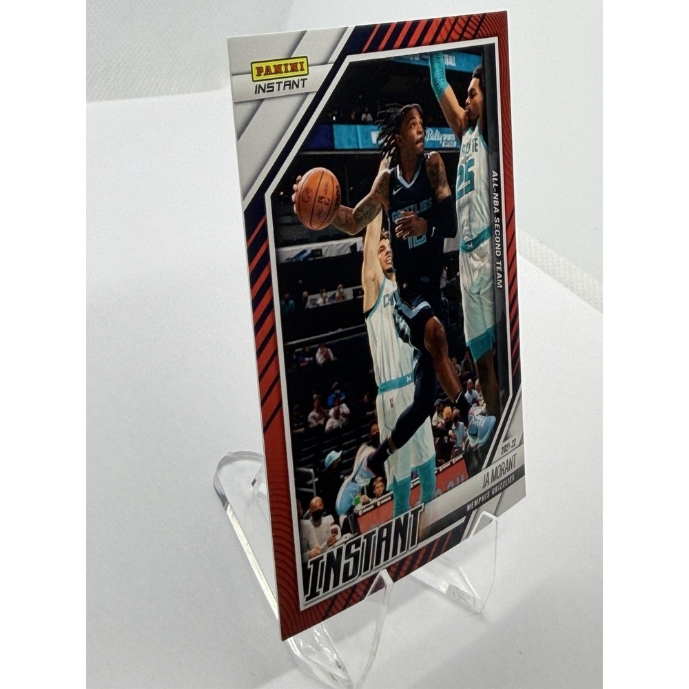 2021-22 Panini Instant Ja Morant All-NBA Second Team Red /99 #280 Grizzlies - Picture 2 of 6